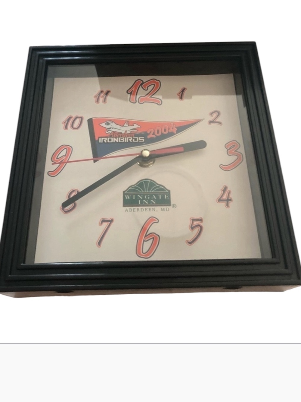 VINTAGE Clock - ABERDEEN IRONBIRDS - Minor League Baseball - Baltimore Orioles